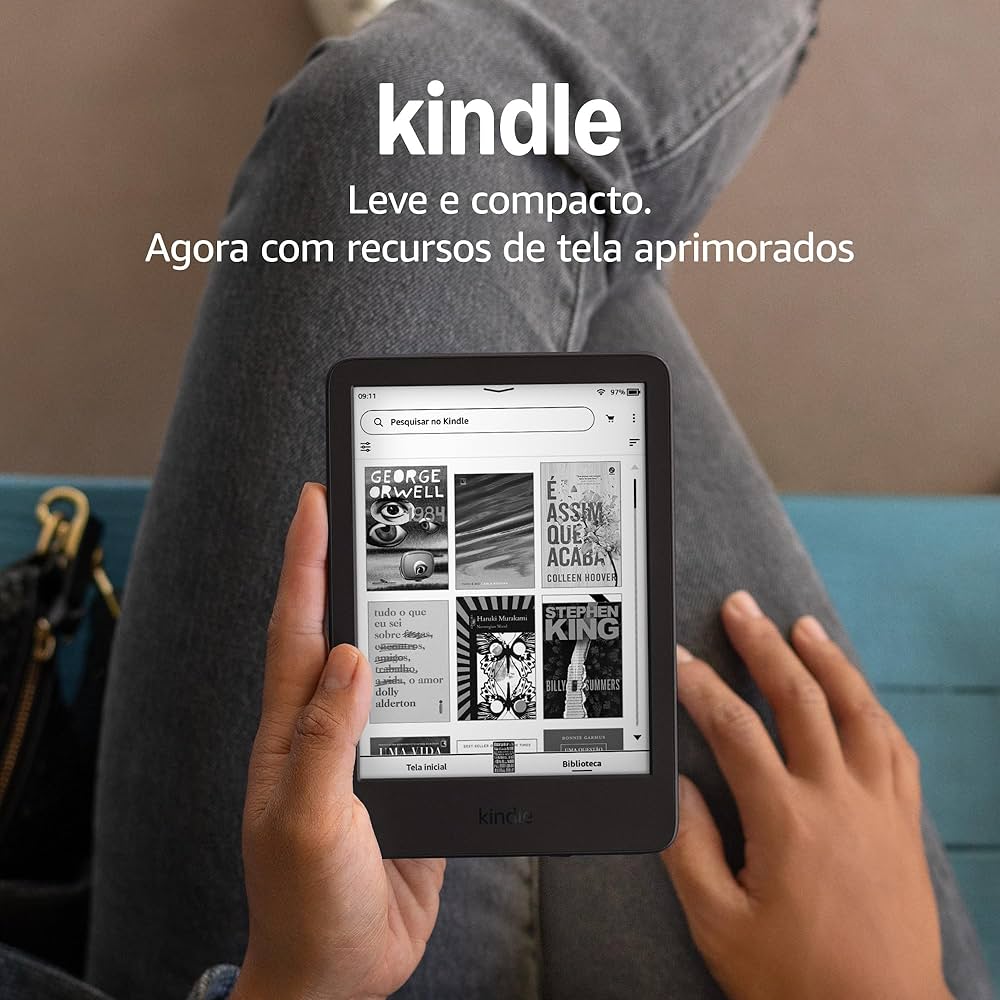 Kindle, boa pedida para&nbsp;leitura.