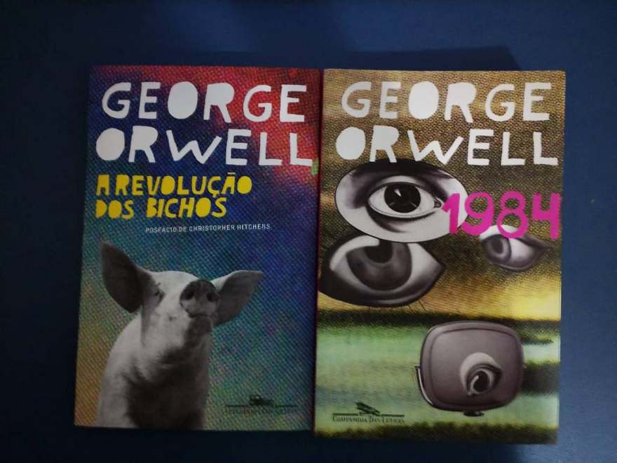 Livros George Orwell – 1984 e A revolução dos bichos.