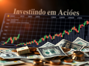 Investindo em ações.